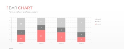 PPT关系图表创意柱形堆积图表数据图表素材