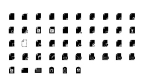 【各种文档状态】文件格式+各种小图标组合播放下载设置音乐等PPT矢量Icon素材