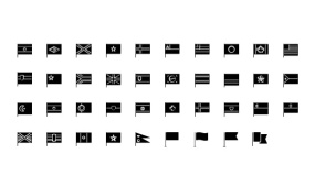 【各国旗帜】美国英国法国澳大利亚红旗韩国日本等PPT小图标格式