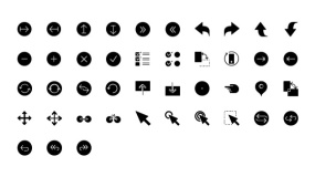 【各种箭头】带底纹的PPT箭头小图标Icon素材下载