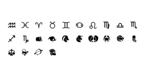 【12星座图标】PPT矢量小图标-巨蟹座-白羊座-双子座-狮子座-双鱼座-射手座等Icon素材下载