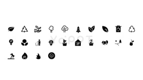 一些环保相关的矢量小图标素材