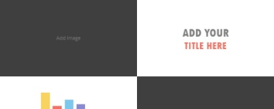 对称型四分图文结构 PPT版式