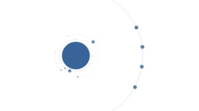 蓝色圆形与线条组合,适合目录页