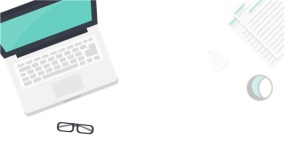 一张简约并有留白区域的电脑办公桌图片