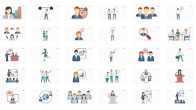 150张商务卡通人物场景素材,让PPT会讲故事