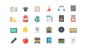 200个多彩商务拟物矢量小图标PPT格式