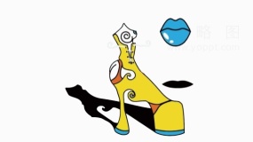 波普风宠物狗潮流特效免抠png下载