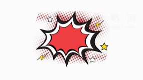 波普风艺术范图案透明