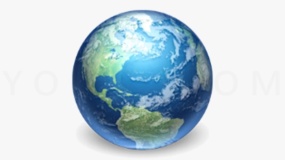 大尺寸地球立体PNG格式