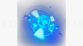 炫酷球体运动发光效果PNG免抠图