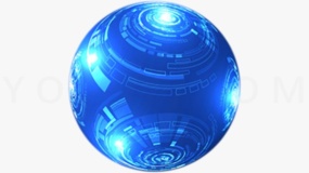 时尚圆球鸟撖图PNG格式