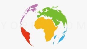 高清多彩地球表面效果PNG格式