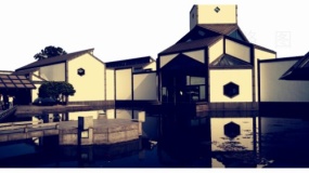 经典古建筑城楼素材透明