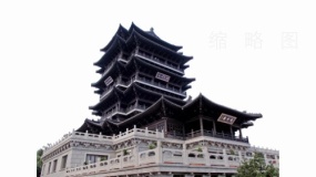 高端古建筑效果免抠