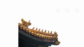 大尺寸故宫屋角效果透明图片