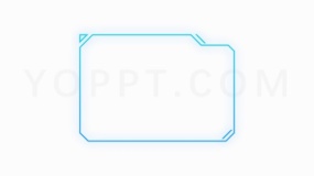 商务人工智能线框动感线条PNG