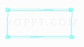 清晰几何线框装饰线条透明格式