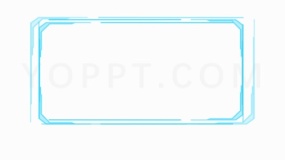 创意发光边框科技线条png文件