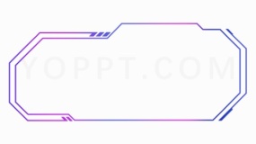 创意科幻边框效果免抠