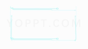 蓝色线框图标PNG透明图片