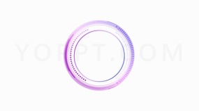 商务发光边框特效免抠