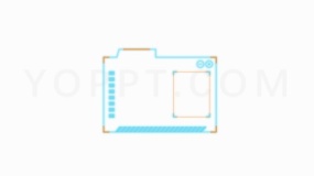 高端未来数码边框特效PNG