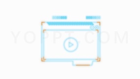 商务光效网格科技元素透明格式