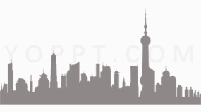 高质量城市线条建筑装饰元素PNG免抠图