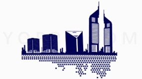 简洁城市形状装饰元素PNG