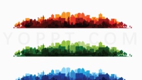 大尺寸城市形象效果PNG免抠图