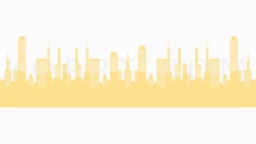 高清城市天际线设计元素免抠图片