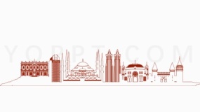 高清城市建筑效果透明图片