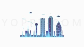 高端城市建筑效果免抠图片