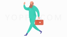 提着药箱的医生免费png素材