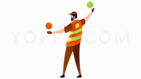 平衡球选手PNG格式