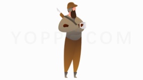 在野外生存的男子免费下载png