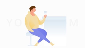 酒吧喝酒的人免抠png下载