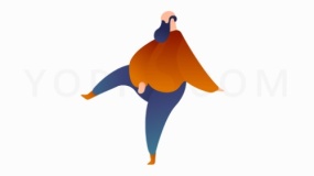 抬腿坐着商务人士png图片