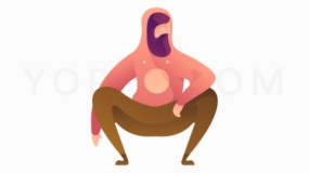 蹲着的人免费下载png