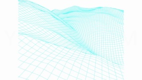 超清晰科技元素网格波浪免抠图片