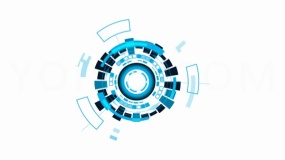 多用途科技装饰扫描辐射PNG素材