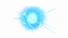 超清晰蓝色科技光圈爆炸效果PNG素材