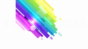 简洁科技多彩形状PNG透明图片