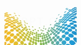 蓝黄渐变方块波浪PNG图片