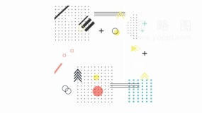 孟菲斯花纹现代特效png图片