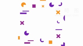 孟菲斯卡通特效免抠图片