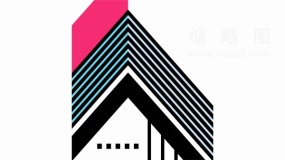 孟菲斯几何图形漂浮色彩装饰透明格式