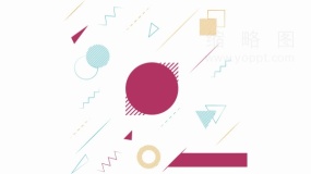 孟菲斯圆形斑点经典图案PNG透明图片