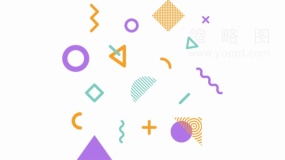 孟菲斯波浪线简约时尚线条PNG透明图片